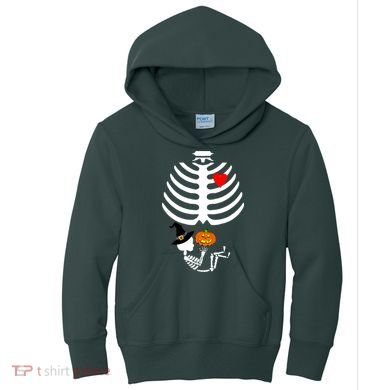 Halloween Baby Skeleton Pumpkin Kids Hoodie