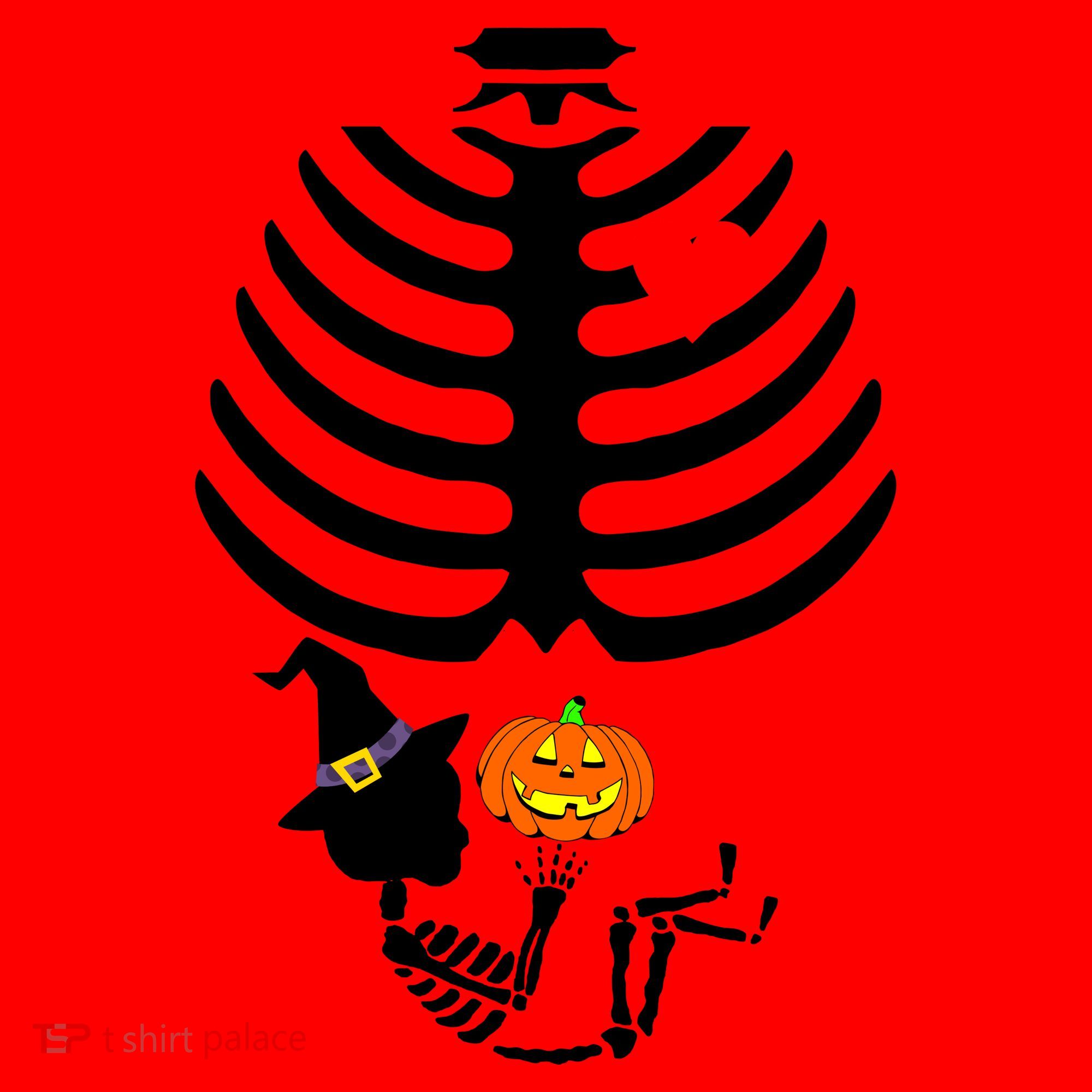 Halloween Baby Skeleton Pumpkin Santa Hat