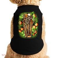 Halloween Casket Pumpkin Patch Doggie Tank thumb 0