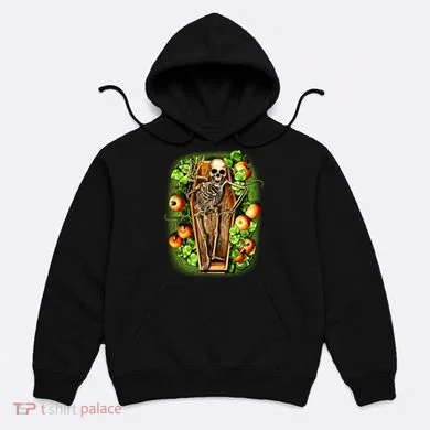 Halloween Casket Pumpkin Patch Hoodie