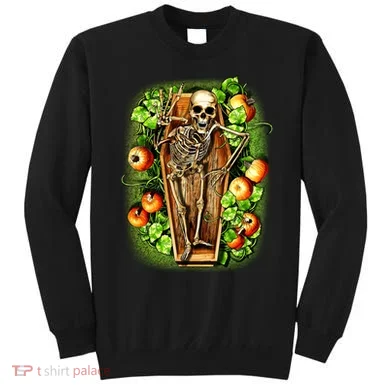 Halloween Casket Pumpkin Patch Sweatshirt