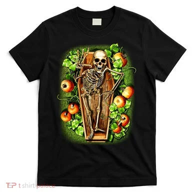 Halloween Casket Pumpkin Patch T-Shirt