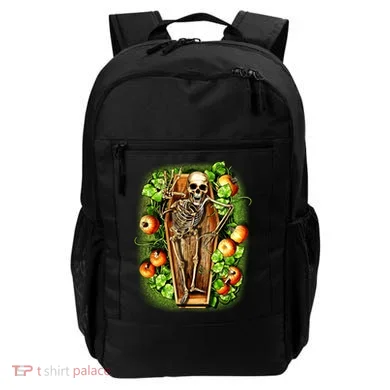 Halloween Casket Pumpkin Patch Backpack