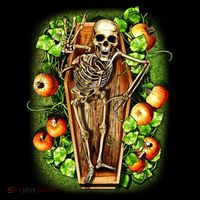 Halloween Casket Pumpkin Patch Backpack thumb 2