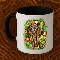 Halloween Casket Pumpkin Patch Coffee Mug thumb 2