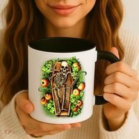 Halloween Casket Pumpkin Patch Coffee Mug thumb 3