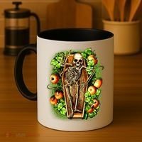 Halloween Casket Pumpkin Patch Coffee Mug thumb 4