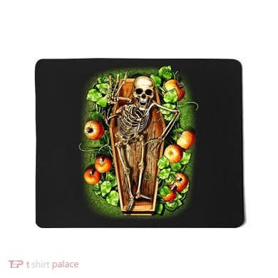 Halloween Casket Pumpkin Patch Mousepad