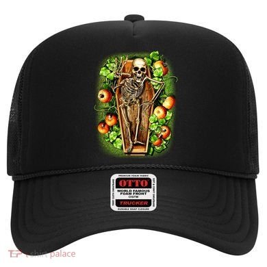 Halloween Casket Pumpkin Patch Hat