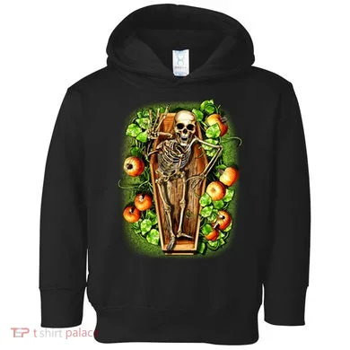 Halloween Casket Pumpkin Patch Toddler Hoodie