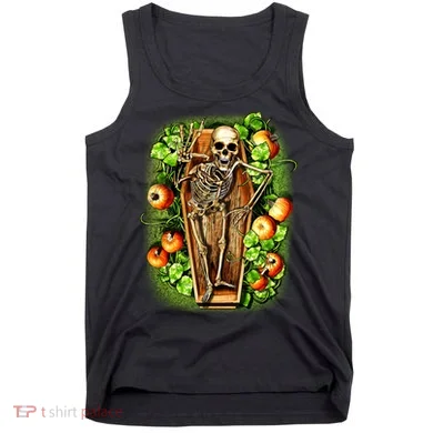 Halloween Casket Pumpkin Patch Tank Top