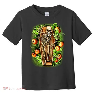 Halloween Casket Pumpkin Patch Toddler T-Shirt