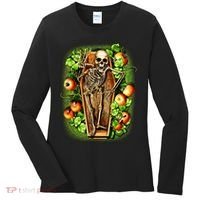 Halloween Casket Pumpkin Patch Women's Long Sleeve Shirt thumb 0