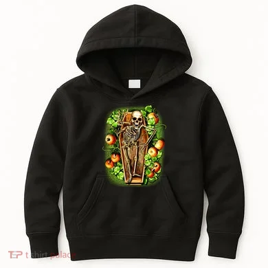 Halloween Casket Pumpkin Patch Kids Hoodie