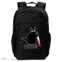 Halloween Cat what? Bloody Knife Backpack thumb 0