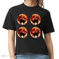 Halloween Cat with Full Moon Phases Comfort Colors Boxy T-Shirt thumb 0