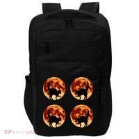 Halloween Cat with Full Moon Phases Impact Tech Backpack thumb 0
