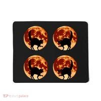 Halloween Cat with Full Moon Phases Mousepad thumb 0