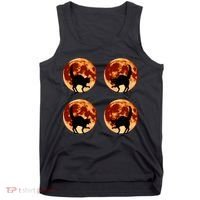 Halloween Cat with Full Moon Phases Tank Top thumb 0