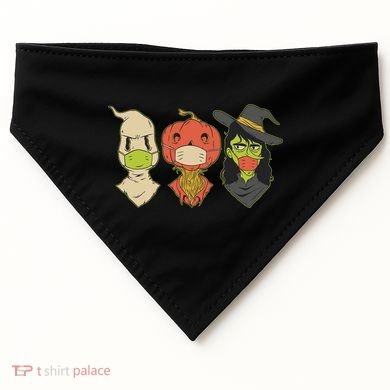 Halloween Creatures Pandemic USA-Made Doggie Bandana