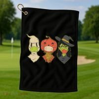 Halloween Creatures Pandemic Golf Towel thumb 1