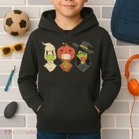 Halloween Creatures Pandemic Kids Hoodie thumb 2