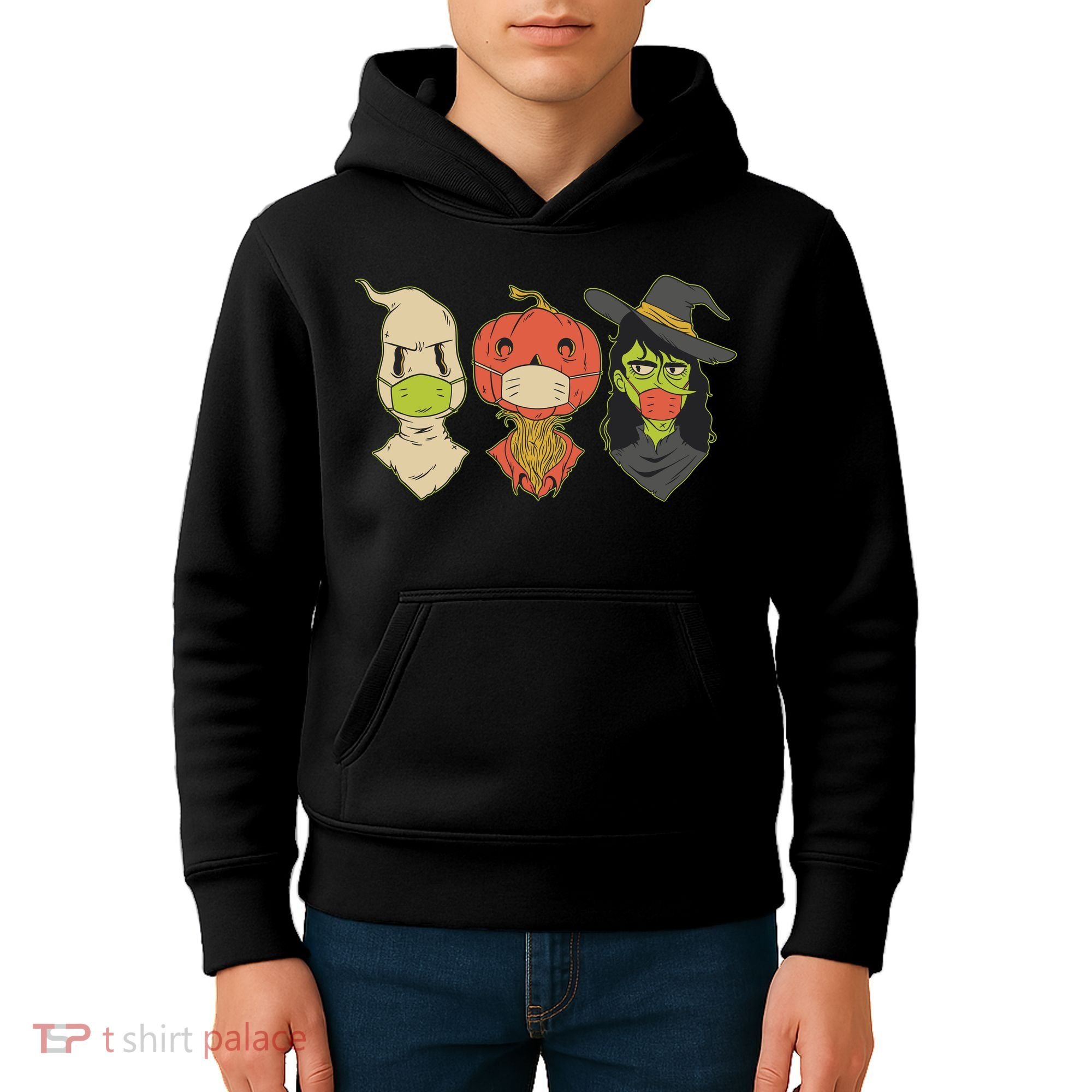 Halloween Creatures Pandemic Kids Hoodie