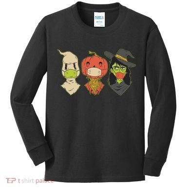 Halloween Creatures Pandemic Kids Long Sleeve Shirt