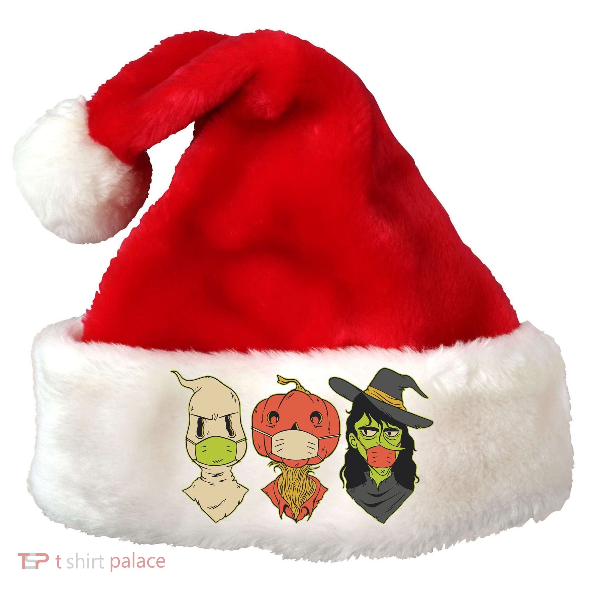 Halloween Creatures Pandemic Santa Hat