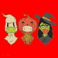 Halloween Creatures Pandemic Santa Hat thumb 1