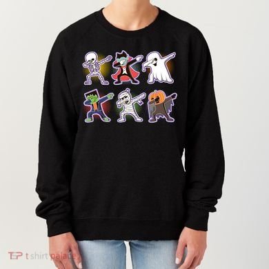 Halloween Cute Funny Dabbing Monsters Women's Sweatshirt