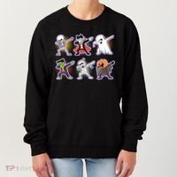 Halloween Cute Funny Dabbing Monsters Women's Sweatshirt thumb 0