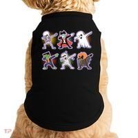 Halloween Cute Funny Dabbing Monsters Doggie Tank thumb 0