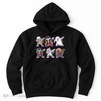 Halloween Cute Funny Dabbing Monsters Hoodie thumb 0