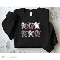 Halloween Cute Funny Dabbing Monsters Sweatshirt thumb 2