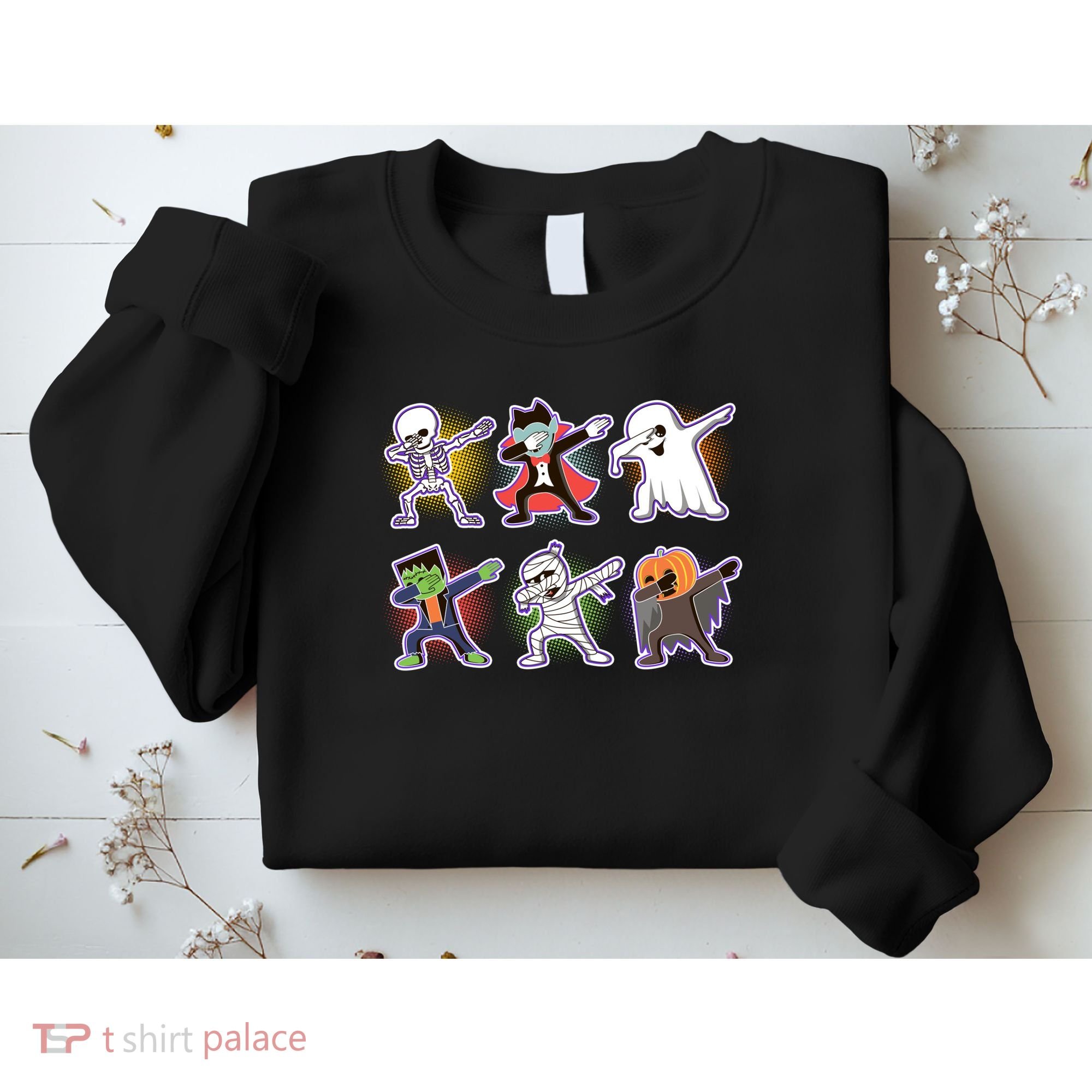 Halloween Cute Funny Dabbing Monsters Sweatshirt