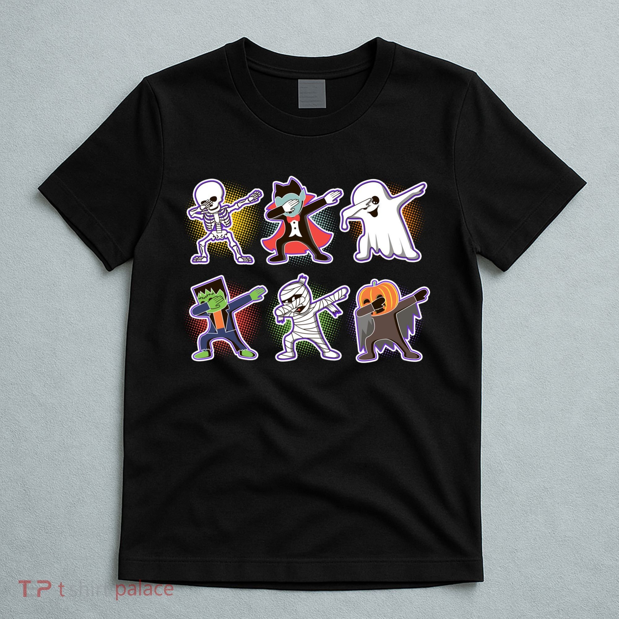 Halloween Cute Funny Dabbing Monsters T-Shirt