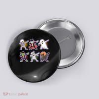 Halloween Cute Funny Dabbing Monsters Button thumb 0