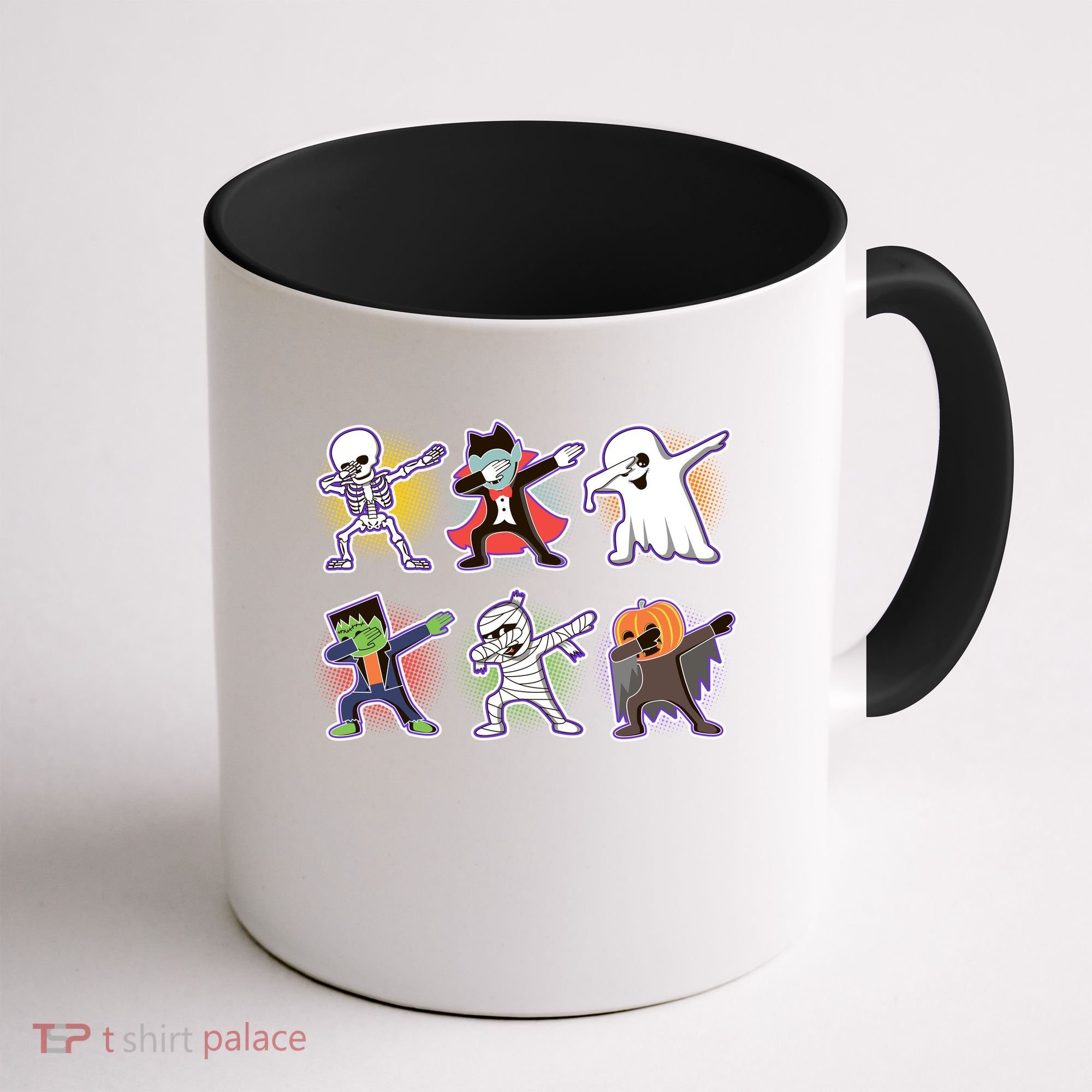 Halloween Cute Funny Dabbing Monsters Coffee Mug