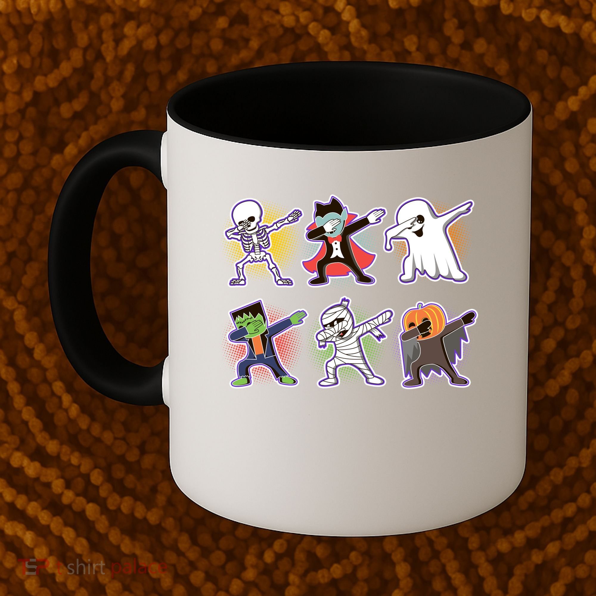 Halloween Cute Funny Dabbing Monsters Coffee Mug