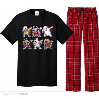 Halloween Cute Funny Dabbing Monsters Pajama Set