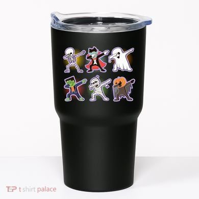 Halloween Cute Funny Dabbing Monsters Tumbler