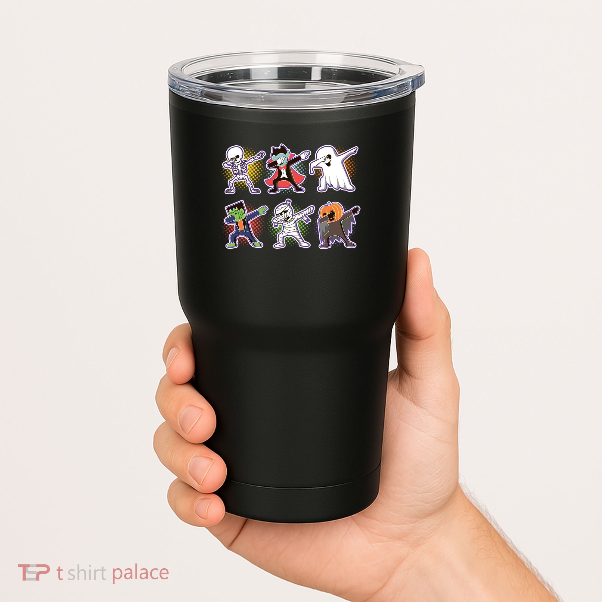 Halloween Cute Funny Dabbing Monsters Tumbler