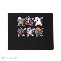 Halloween Cute Funny Dabbing Monsters Mousepad thumb 0