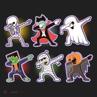 Halloween Cute Funny Dabbing Monsters Hat thumb 2