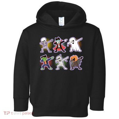 Halloween Cute Funny Dabbing Monsters Toddler Hoodie