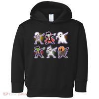 Halloween Cute Funny Dabbing Monsters Toddler Hoodie thumb 0