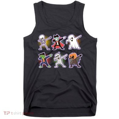 Halloween Cute Funny Dabbing Monsters Tank Top