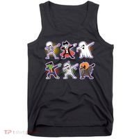 Halloween Cute Funny Dabbing Monsters Tank Top thumb 0