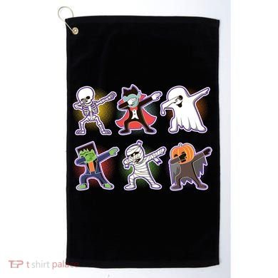 Halloween Cute Funny Dabbing Monsters Golf Towel